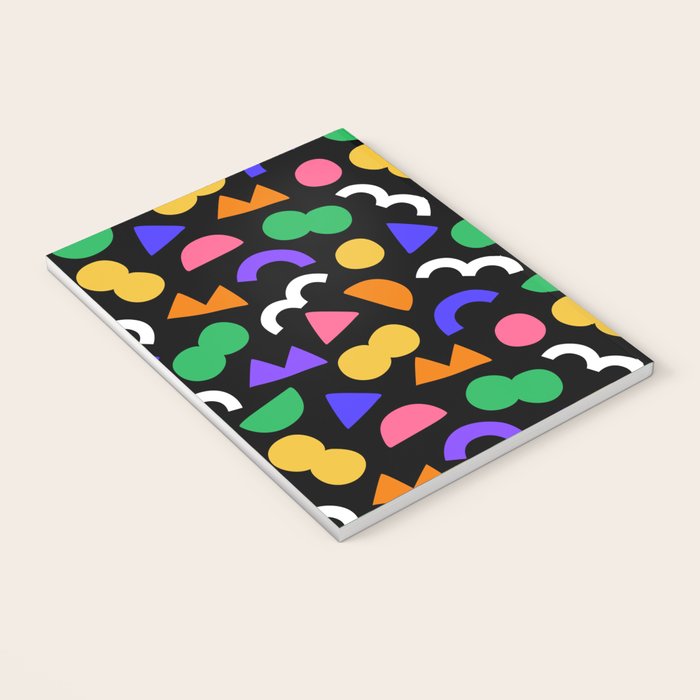 Colorful fun abstract shape art pattern Notebook Gallery Image 3