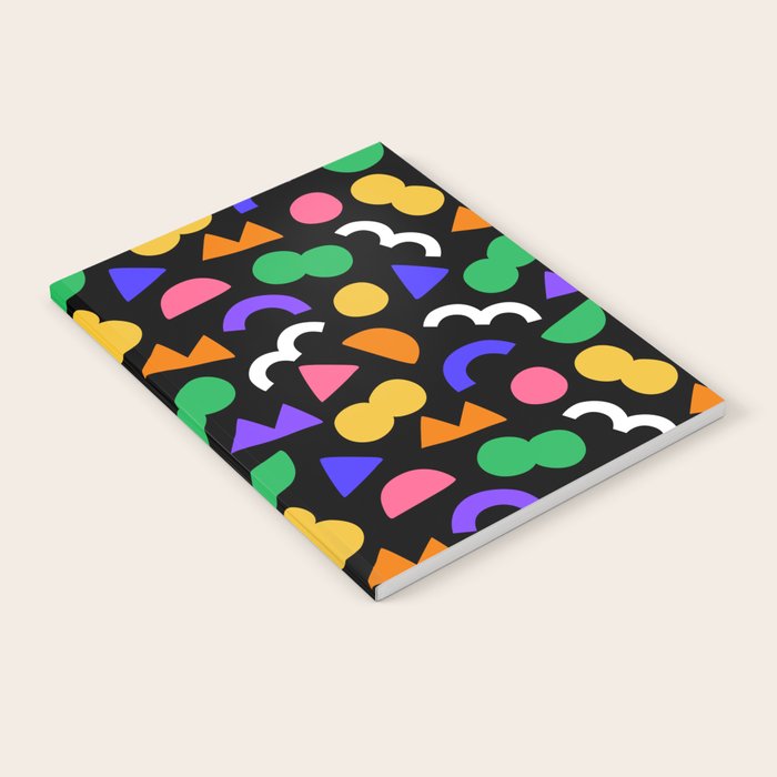 Colorful fun abstract shape art pattern Notebook Gallery Image 2