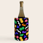 Colorful fun abstract shape art pattern Wine Chiller Gallery Image 1