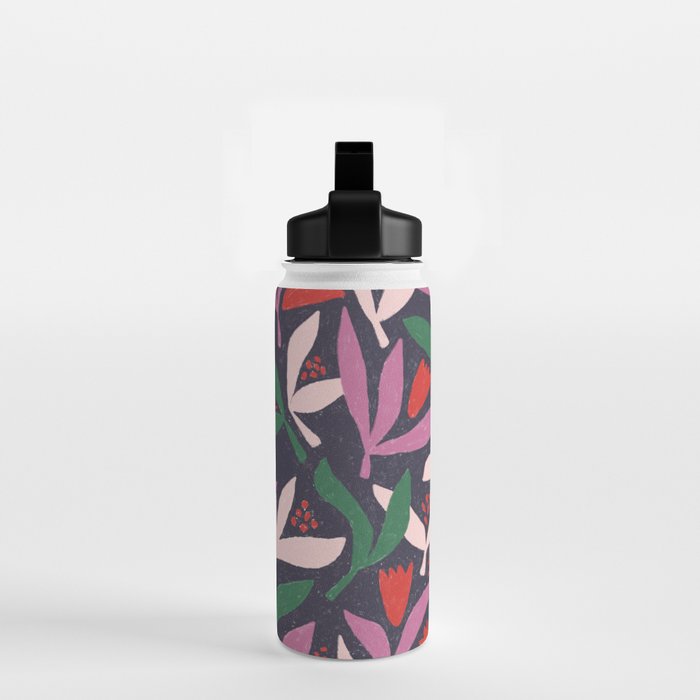 Hand Drawn Florals #2 Water Bottle Gallery Image 2