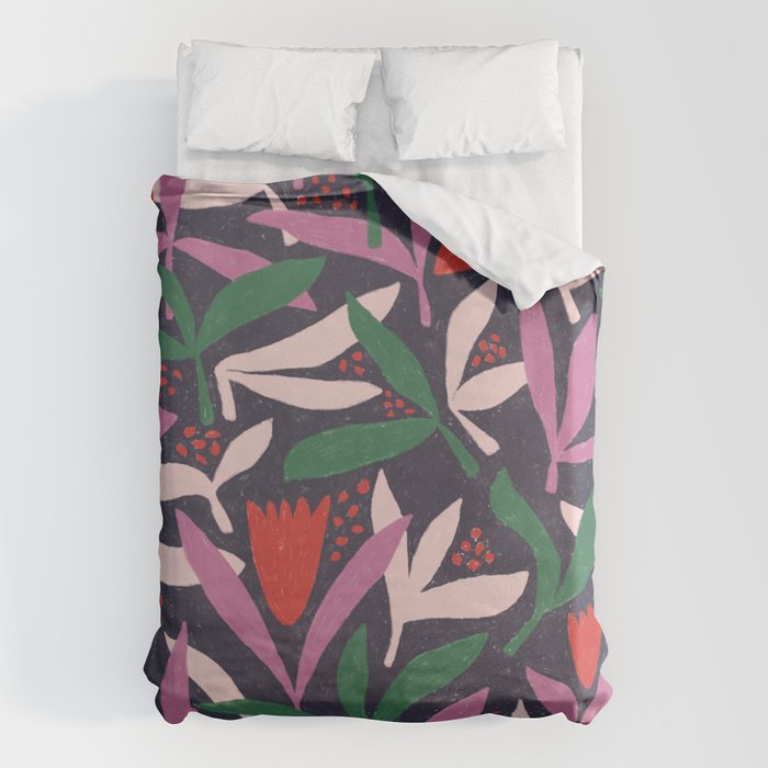 Hand Drawn Florals #2 Duvet Cover Gallery Image 6