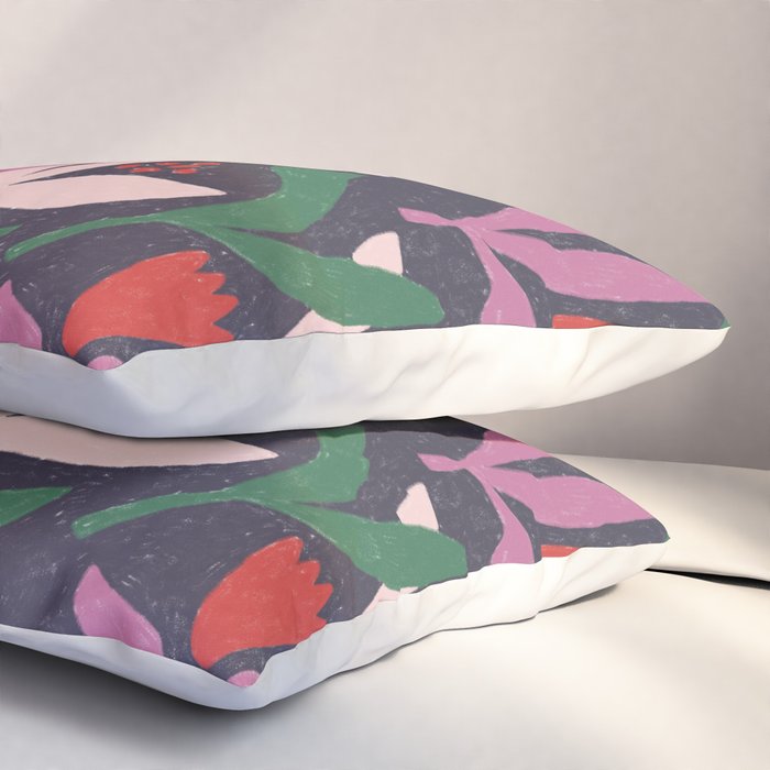 Hand Drawn Florals #2 Pillow Sham Gallery Image 3