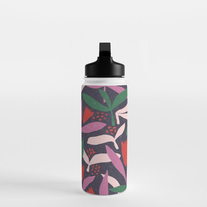 Hand Drawn Florals #2 Water Bottle Gallery Image 3