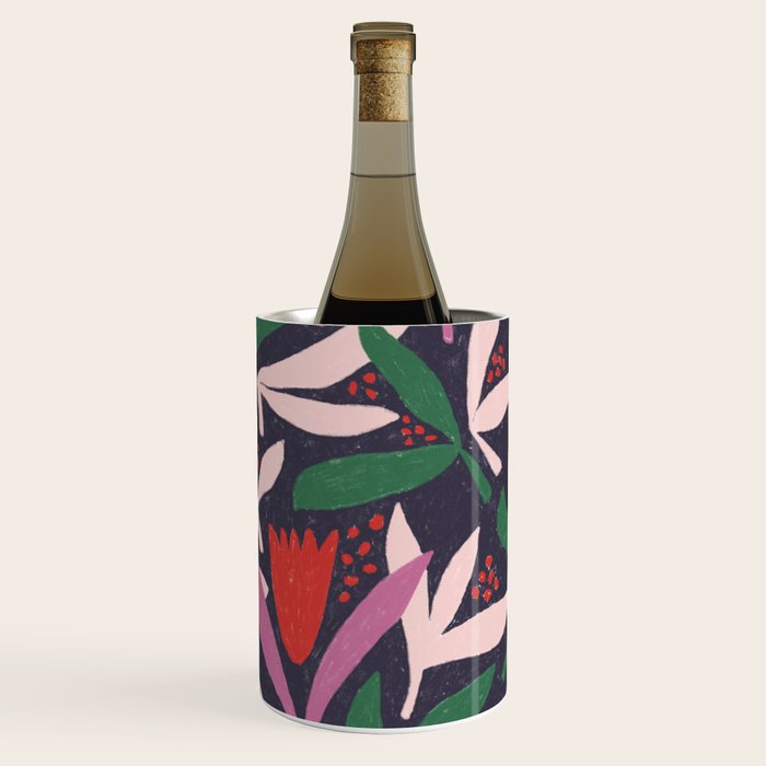 Hand Drawn Florals #2 Wine Chiller Gallery Image 1