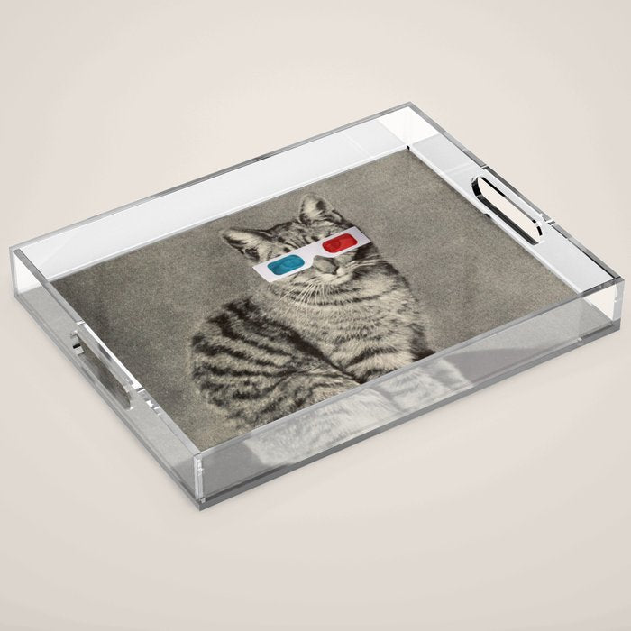 Holy Moly cat Acrylic Tray Gallery Image 1