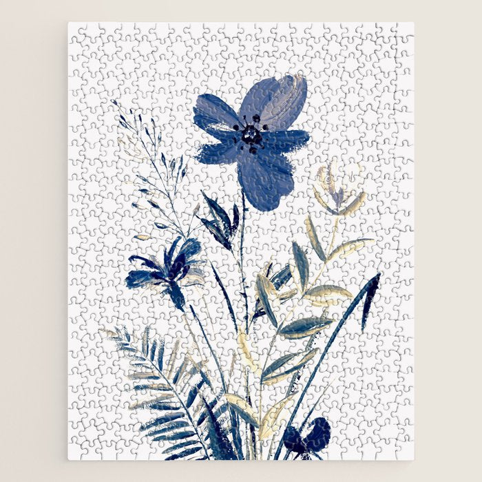 Blue flowers Jigsaw Puzzle Gallery Image 1