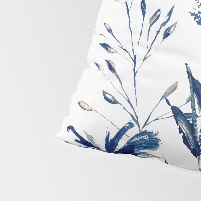 Blue flowers Pillow Sham Gallery Image 4