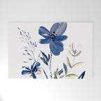 Blue flowers Welcome Mat Gallery Image 1