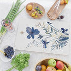 Blue flowers Cutting Board Gallery Image 2