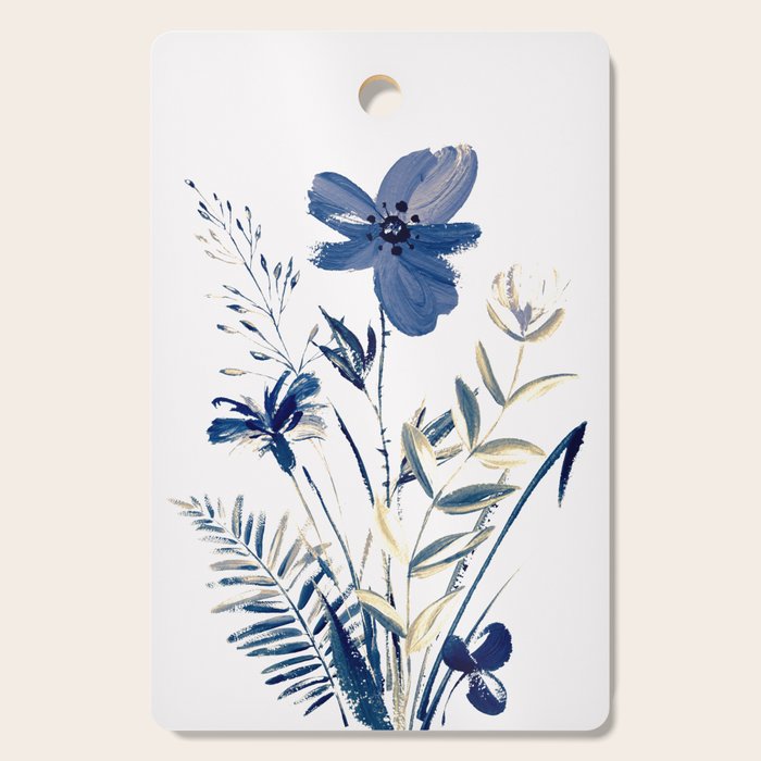 Blue flowers Cutting Board Gallery Image 1