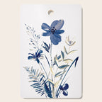Blue flowers Cutting Board Gallery Image 1