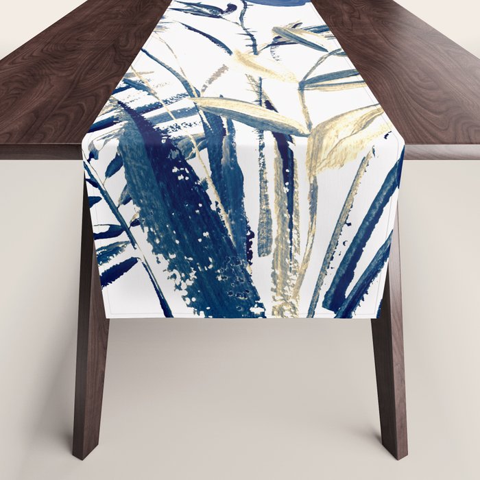 Blue flowers Table Runner Gallery Image 1