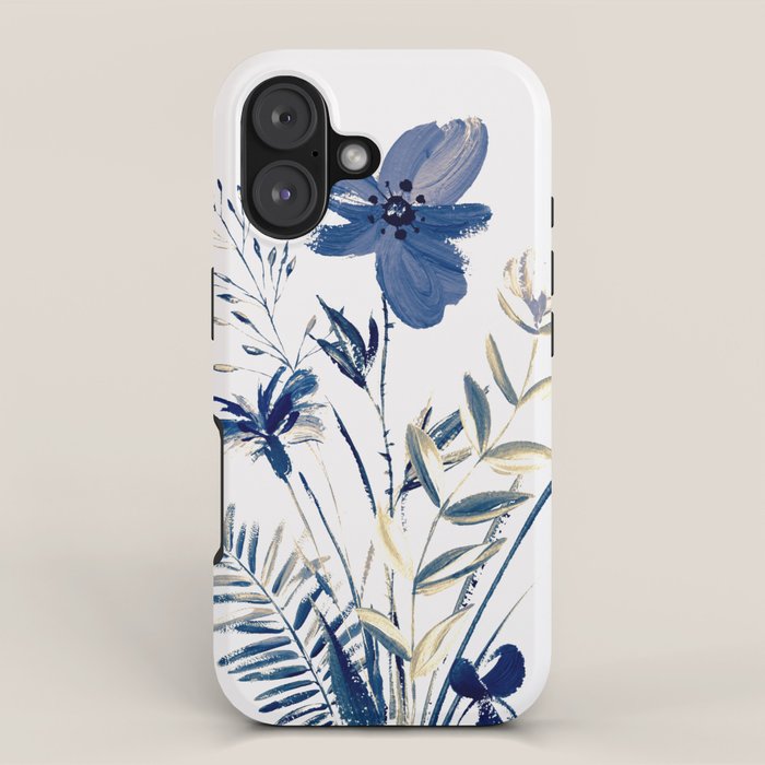 Blue flowers iPhone Case Gallery Image 1