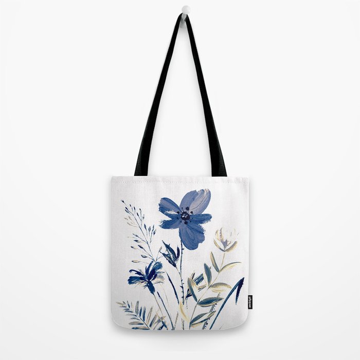 Blue flowers Tote Bag Gallery Image 2