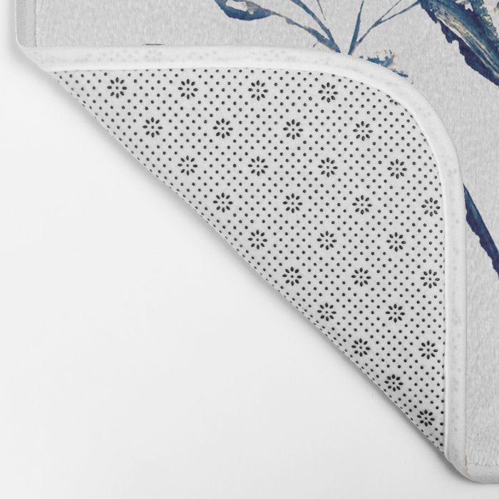Blue flowers Bath Mat Gallery Image 2