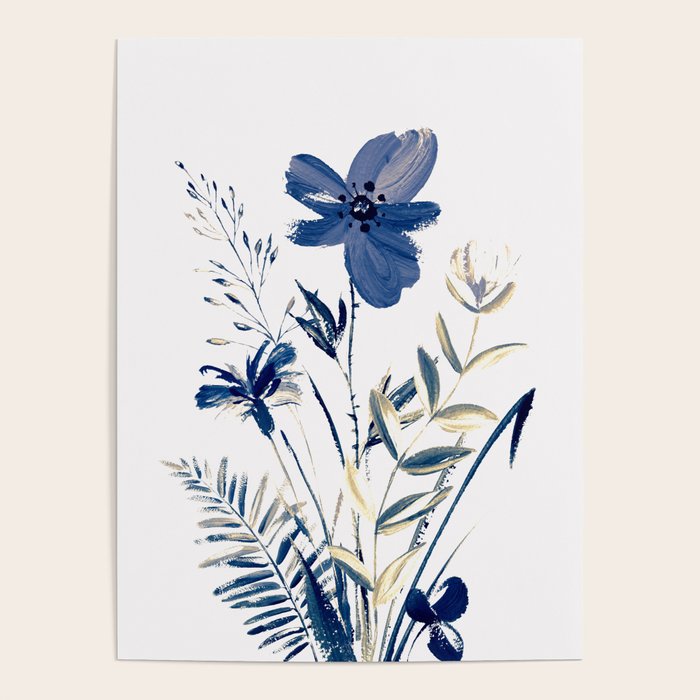 Blue flowers Poster Gallery Image 4