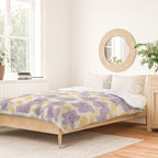 Big flowers Lanvender Duvet Cover Gallery Image 2
