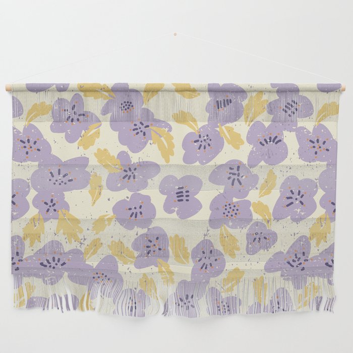 Big flowers Lanvender Wall Hanging Gallery Image 1