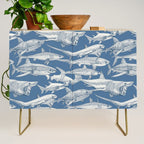 just sharks cobalt denim Credenza Gallery Image 1