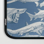 just sharks cobalt denim Laptop Sleeve Gallery Image 3