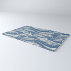 just sharks cobalt denim Rug Gallery Image 3