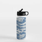 just sharks cobalt denim Water Bottle Gallery Image 1