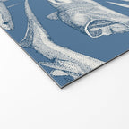 just sharks cobalt denim Welcome Mat Gallery Image 2
