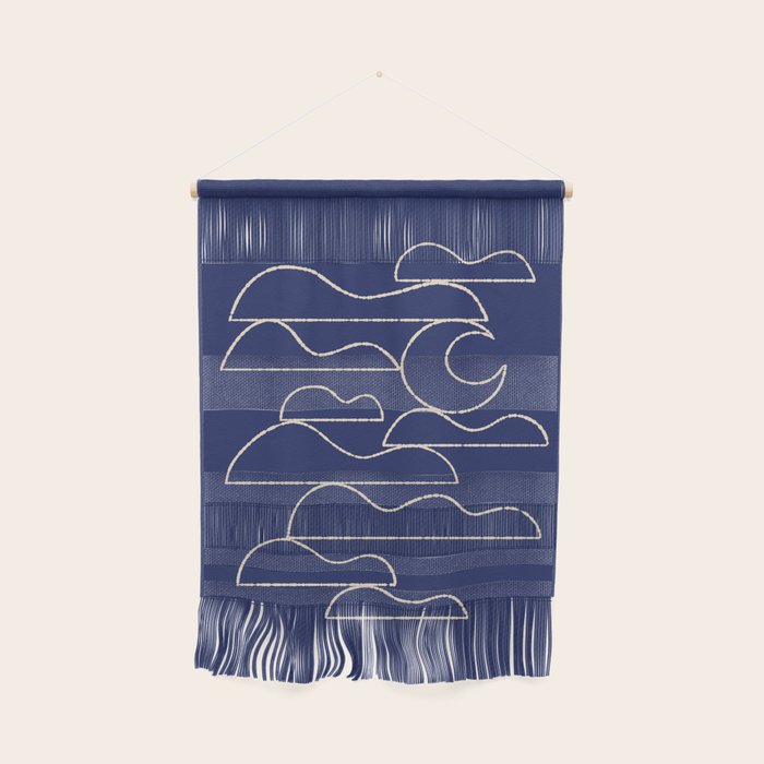 Moon And Cloudscape No. 1 Wall Hanging Gallery Image 1