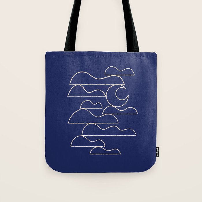 Moon And Cloudscape No. 1 Tote Bag Gallery Image 1