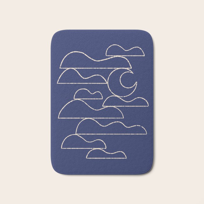 Moon And Cloudscape No. 1 Bath Mat Gallery Image 1