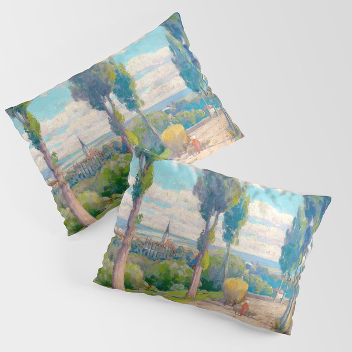 Ludovit Csordak,View of Spisska Nova Ves Pillow Sham Gallery Image 3