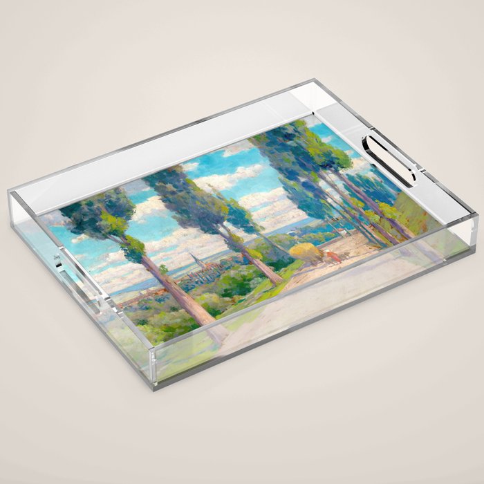 Ludovit Csordak,View of Spisska Nova Ves Acrylic Tray Gallery Image 1