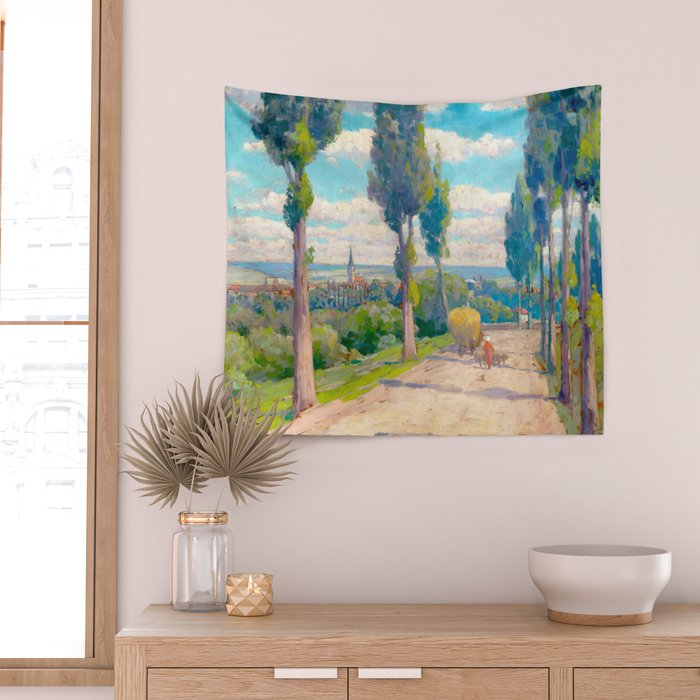 Ludovit Csordak,View of Spisska Nova Ves Wall Tapestry Gallery Image 2