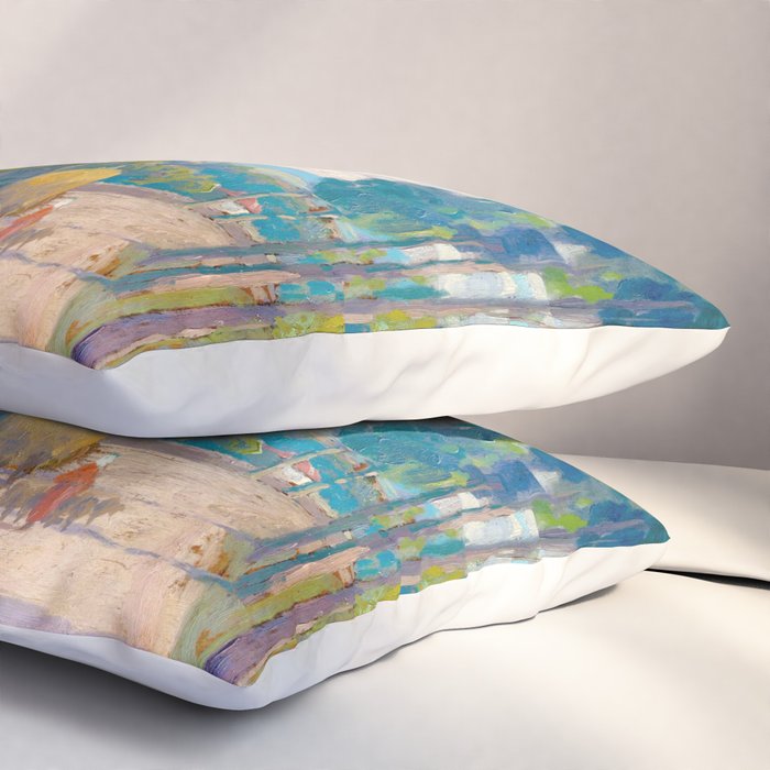 Ludovit Csordak,View of Spisska Nova Ves Pillow Sham Gallery Image 3