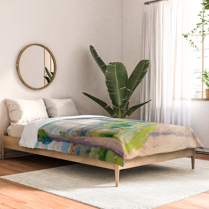 Ludovit Csordak,View of Spisska Nova Ves Comforter Gallery Image 2
