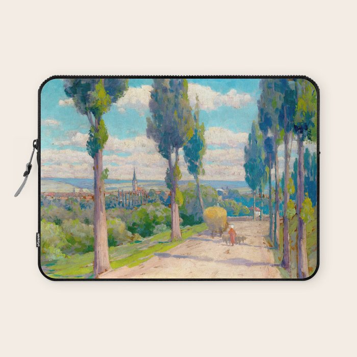 Ludovit Csordak,View of Spisska Nova Ves Laptop Sleeve Gallery Image 1