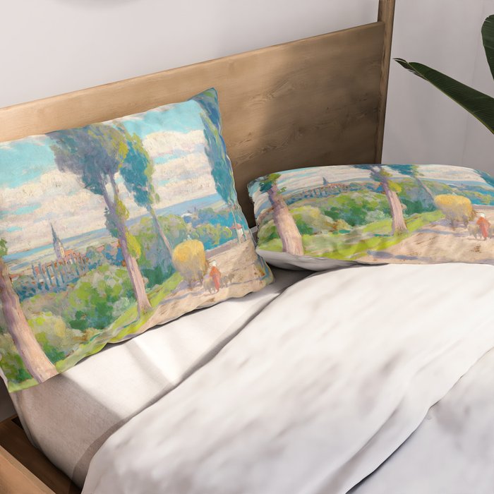 Ludovit Csordak,View of Spisska Nova Ves Pillow Sham Gallery Image 2