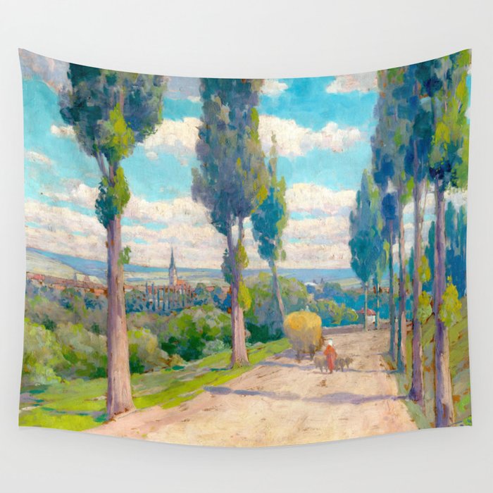 Ludovit Csordak,View of Spisska Nova Ves Wall Tapestry Gallery Image 1