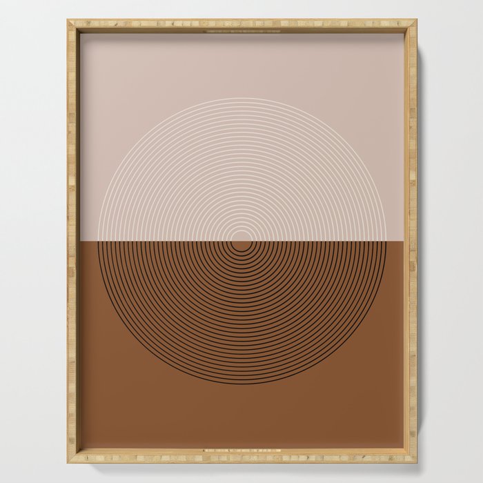 Circular Lines IX Serving Tray Gallery Image 1