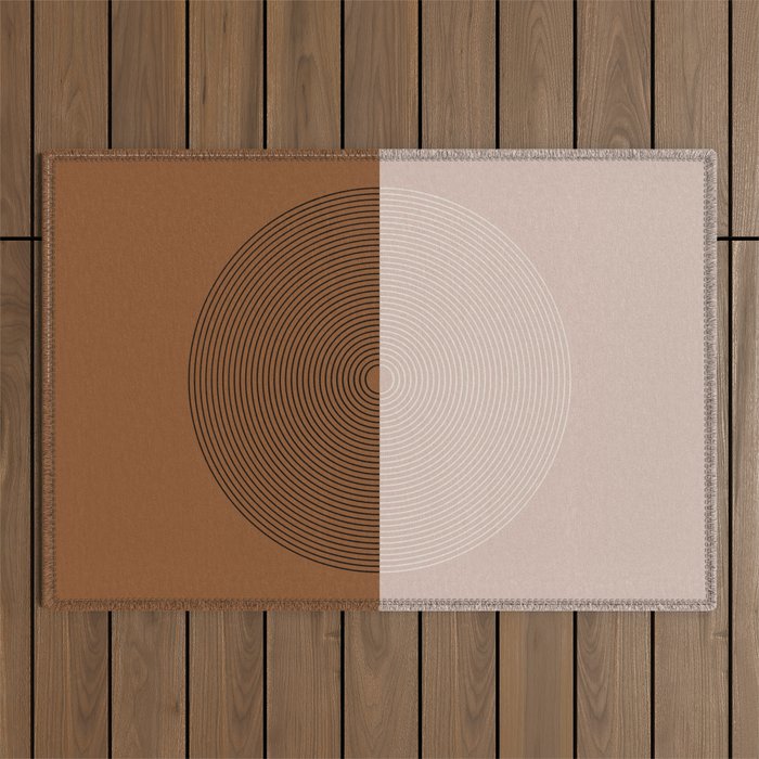 Circular Lines IX Outdoor Rug Gallery Image 1