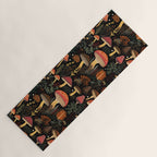 Dark Forest Magic Mushrooms Art Yoga Mat Gallery Image 1