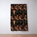Dark Forest Magic Mushrooms Art Window Curtain Gallery Image 3
