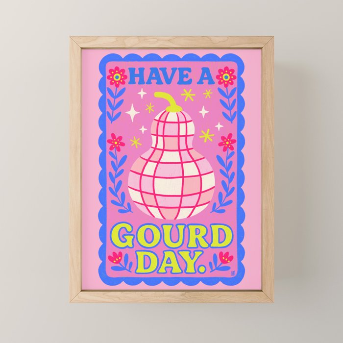 Have a Gourd day Mini Art Print Gallery Image 1