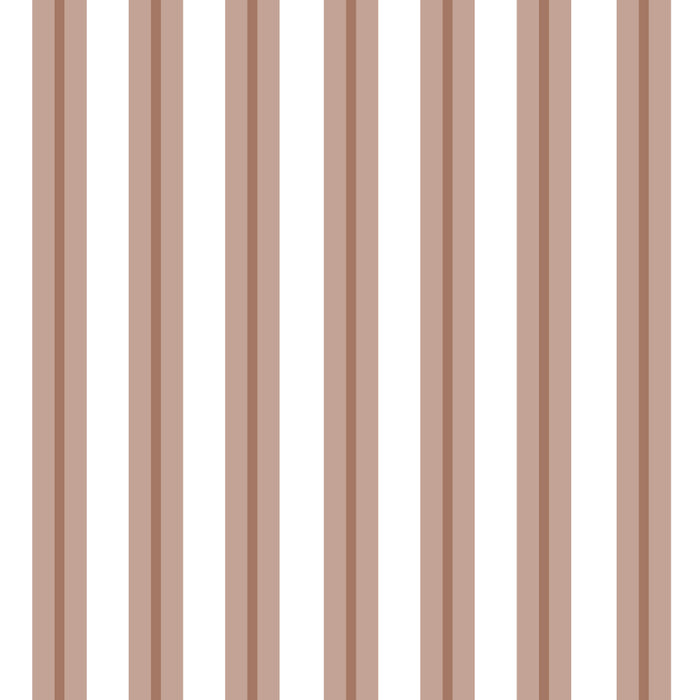 Mocha Double Stripes Brown and White Vertical Stripe Pattern Coffee Mug Gallery Image 2
