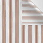 Mocha Double Stripes Brown and White Vertical Stripe Pattern Wall Tapestry Gallery Image 3