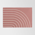 Minimal Arch LII Rose Modern Geometric Lines Rug Gallery Image 2