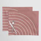 Minimal Arch LII Rose Modern Geometric Lines Placemat Gallery Image 1