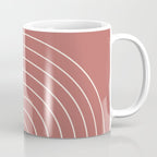 Minimal Arch LII Rose Modern Geometric Lines Coffee Mug Gallery Image 1