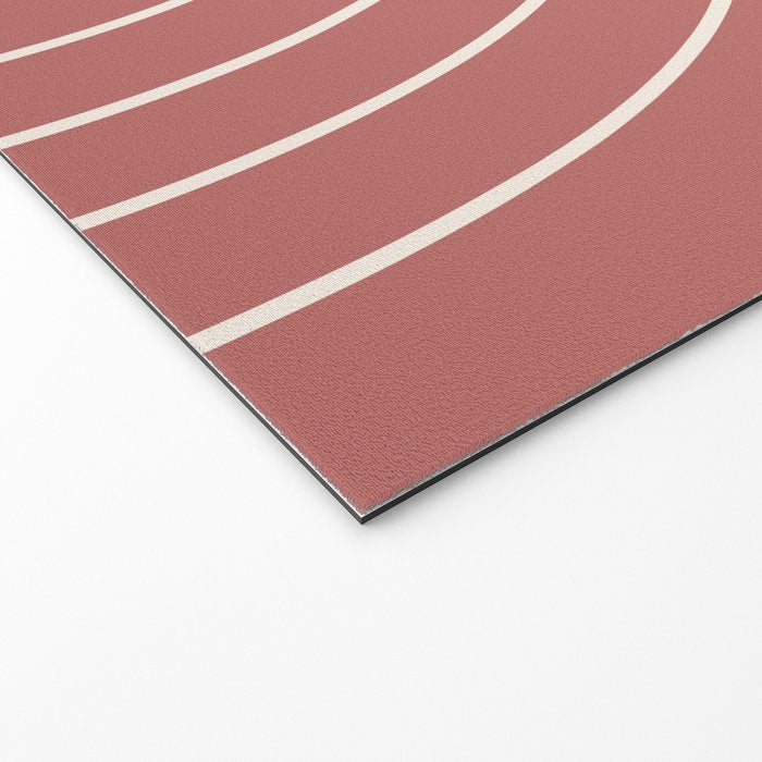 Minimal Arch LII Rose Modern Geometric Lines Welcome Mat Gallery Image 2