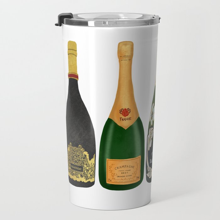 Champagne Bottles Travel Mug Gallery Image 3